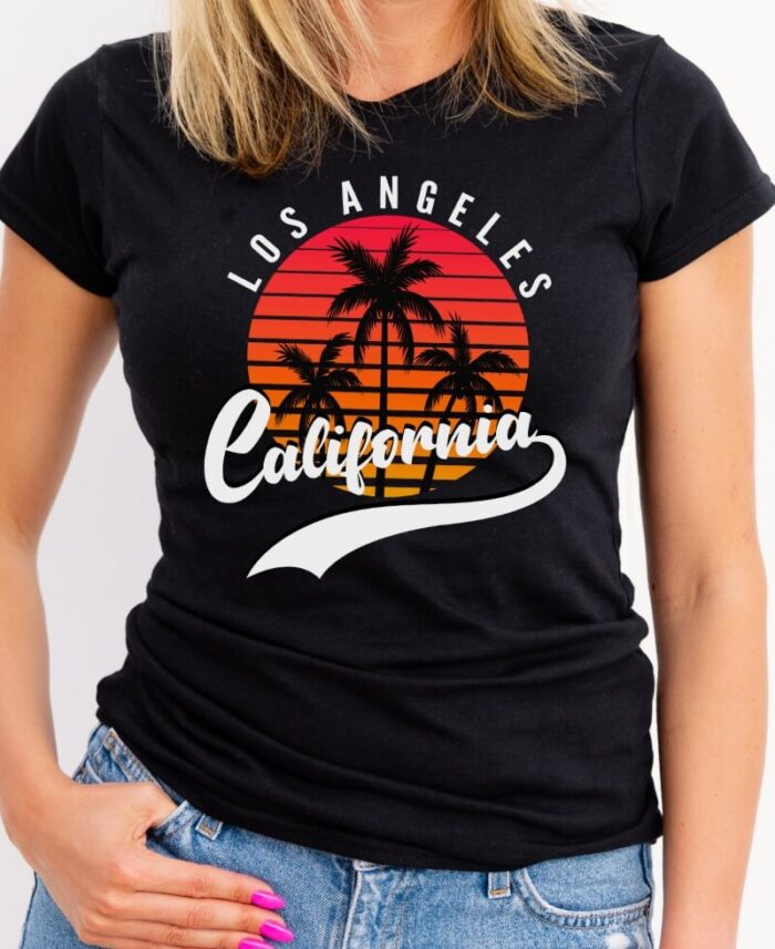 Los Angeles California Vintage Sunset Women's T-Shirt